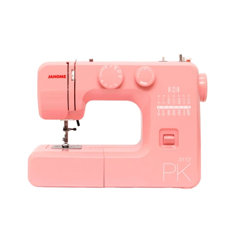 Maquina De Coser Familiar Janome 3112Pk Rosa