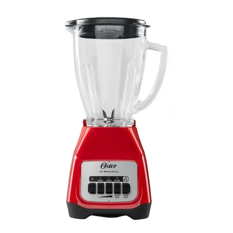 Licuadora Oster 1 5 Litros Con Jarra De Vidrio Color Rojo