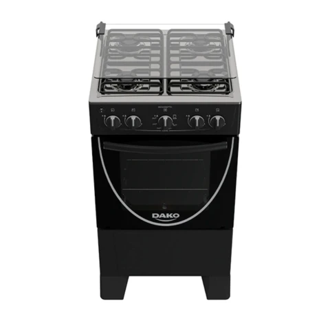 Cocina Dako Luna 4 Hornallas Negra 1067