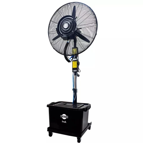 Ventilador de Pie Tokyo Fresh Industrial con Humidificador 26'' 260 W - Negro