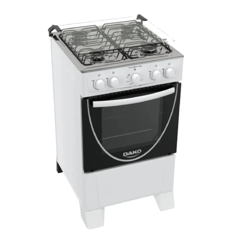 Cocina a Gas Dako Luna 4 Hornallas - Blanco