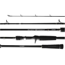 Caña de Pescar Marine Sports Black Eagle para Carrete 20-50lb - Negro/Dorado 2.44 metros
