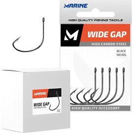 Anzuelo Marine Sports Suzuki N.º 6 - Black 50 unidades