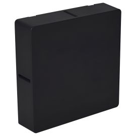 Aplique LED Clean Cuadrado Cross 6W 3000K - Negro