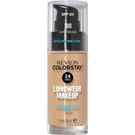 Base Líquida Revlon ColorStay Hyaluronic Acid FPS 20 180 Sand Beige - 30mL