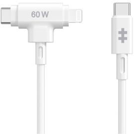 Cable USB-C a Lightning HyperJuice HJ4010WHGL 60 W - Blanco 1.5 metros