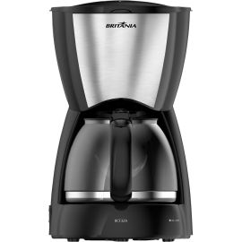 Cafetera Britania BCF32A Inox 800 W 220v - Negro 1.28L