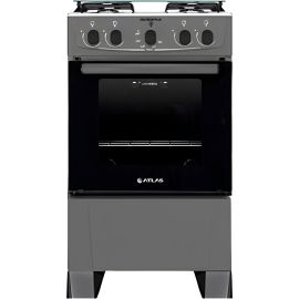 Cocina a Gas Atlas Coliseum Plus 4 Hornallas - Titanio 50L