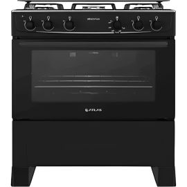 Cocina a Gas Atlas Coliseum Plus 5 Hornallas - Negro 86.5L