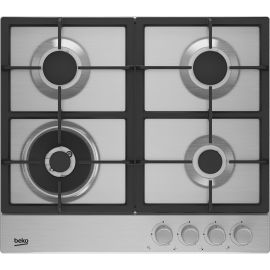 Cocina Anafe a Gas Beko HIAG64225SX 4 Hornallas - Inox/Negro
