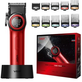 Corta Pelo Voyager VGR V-001 LED Recargable - Rojo