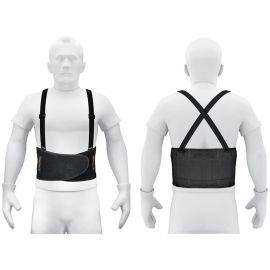 Faja Lumbar Truper 10954 con Tirantes Tamaño XG - Negro