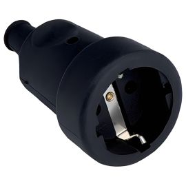 Ficha Hembra Schuko Conatel 16A - Negro