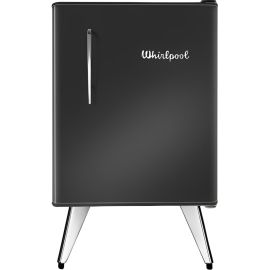 Frigobar Whirlpool Vintage WRA08BVD Frio Húmedo + Adaptador - Negro 76L