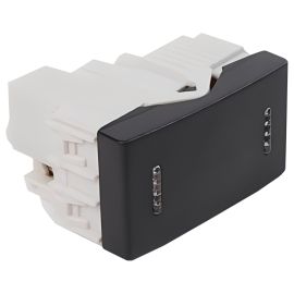 Interruptor Unipolar Combinado LM - Negro