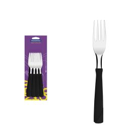 Juego de Tenedores Tramontina New Kolor 12 piezas - Negro