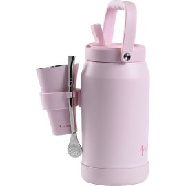 Kit de Tereré Indio 2.0 Acero Inoxidable 304 - Rosa 2L