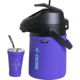 Kit de Tereré Indio Símil Cuero - Lila 2.5L