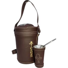 Kit de Tereré Indio Termolar Simil - Marrón Chocolate 2.5L