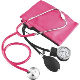 Medidor de Presión Mega Star HT1P para Brazo con Estetocopio - Rosa