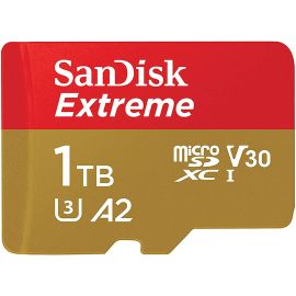 Memoria Micro SD SanDisk Extreme 190-130 MB/s U3 1 TB con Adaptador (SDSQXAV-1T00-GN6MA)