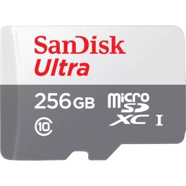 Memoria Micro SD SanDisk Ultra 100 MB/s C10 256GB (SDSQUNR-256G-GN6TA)