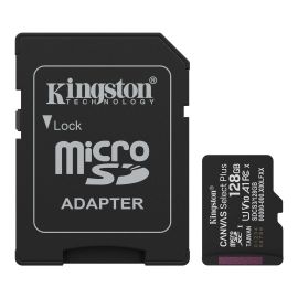 Memoria MicroSD Kingston Canva Select Plus 100MB/S C10 128 GB - Negro (SDCS3/128GB)