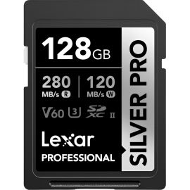 Memoria SD Laxer Profesional Silver Pro 280-120MB/s C10 128 GB (LSDSIPR128G-BNNNG)