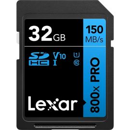 Memoria SD Lexar High-Performance 800x PRO Blue 150 MB/s C10 U1 V10 UHS-I 32 GB - (LSD0800P032G-BNNNG)