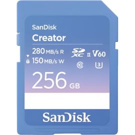 Memoria SD SanDisk Creator 280-150 MB/s UHS-II U3 V60 6K 256 GB (SDSDXEP-256G-GNCIS)