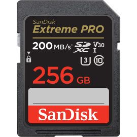 Memoria SD SanDisk Extreme Pro 200-140 MB/s C10 U3 V30 256 GB (SDSDXXD-256G-GN4IN)