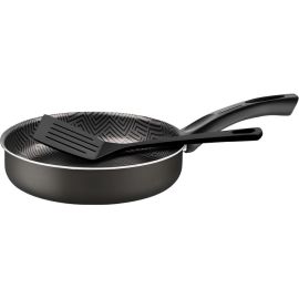 Sartén Recta Tramontina Paris 28504/620 Antiadherente - Negro 20 cm + Espátula