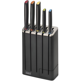 Set de Cuchillos Joseph Joseph Con Organizador y Afilador SlimBlok - 6 piezas