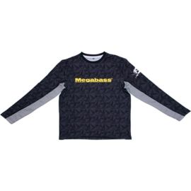 Camisa para Pesca Megabass Game Long Sleeve S - Negro/Gris
