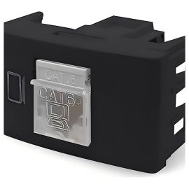 Toma de Red RJ45 LM - Negro