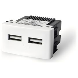 Toma Doble USB LM - Blanco