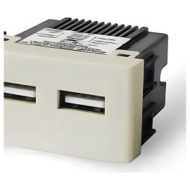 Toma Doble USB LM - Marfil