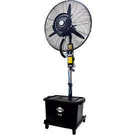 Ventilador de Pie Tokyo Fresh Industrial con Humidificador 26'' 260 W - Negro