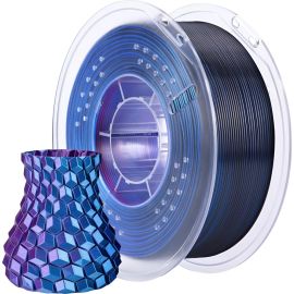 Filamento para Impresora 3D Elegoo Silk PLA 1.75 mm - Blue/Purple/Black 1kg